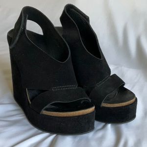 Pedro Garcia  lackSuede Platform Sandals 37.5